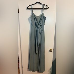 Show Me Your Mumu NWT - Lauren Tie Maxi - color: Silver Sage Crisp - size XL